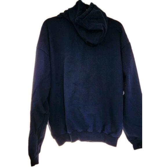 Bulwark FR Flame Resistant CAT 2 Full Zip Hoodie Hooded Sweatshirt Blue L 2112 - Picture 5 of 10